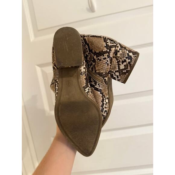 Snake Ankle Booties Size 8 1/2 - Picture 5 of 6